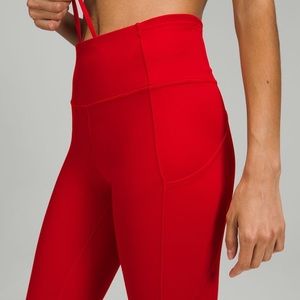 Lululemon Fast and Free High-Rise Tight 28” Leggings - Dark Red